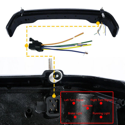 Smoke King LED Tail Light & Wiring Harness for Harley Touring (2014-2023)