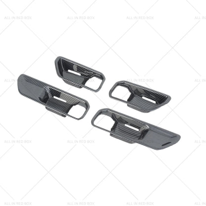 Carbon Inner Door Handle Bowl Cover Trim for Toyota Prado LC250 (2024-2025)