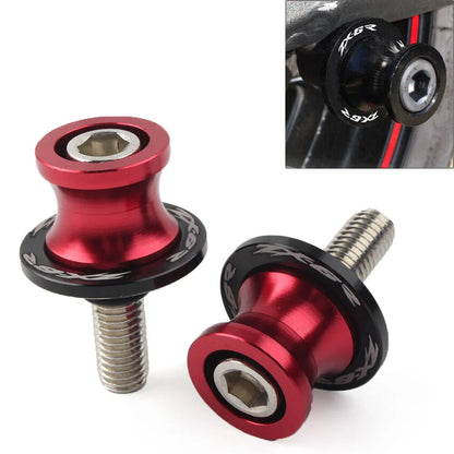 Red Swingarm Spools Slider Screws 10MM for KAWASAKI ZX6R (1998-2011)