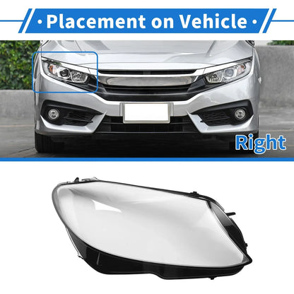 Car Front Right Headlight Lens Cover for Mercedes-Benz C-Class (2018-2020)