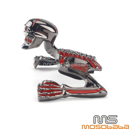 4" Headlight Visor Skull Skeleton Decorative Figure for Harley
