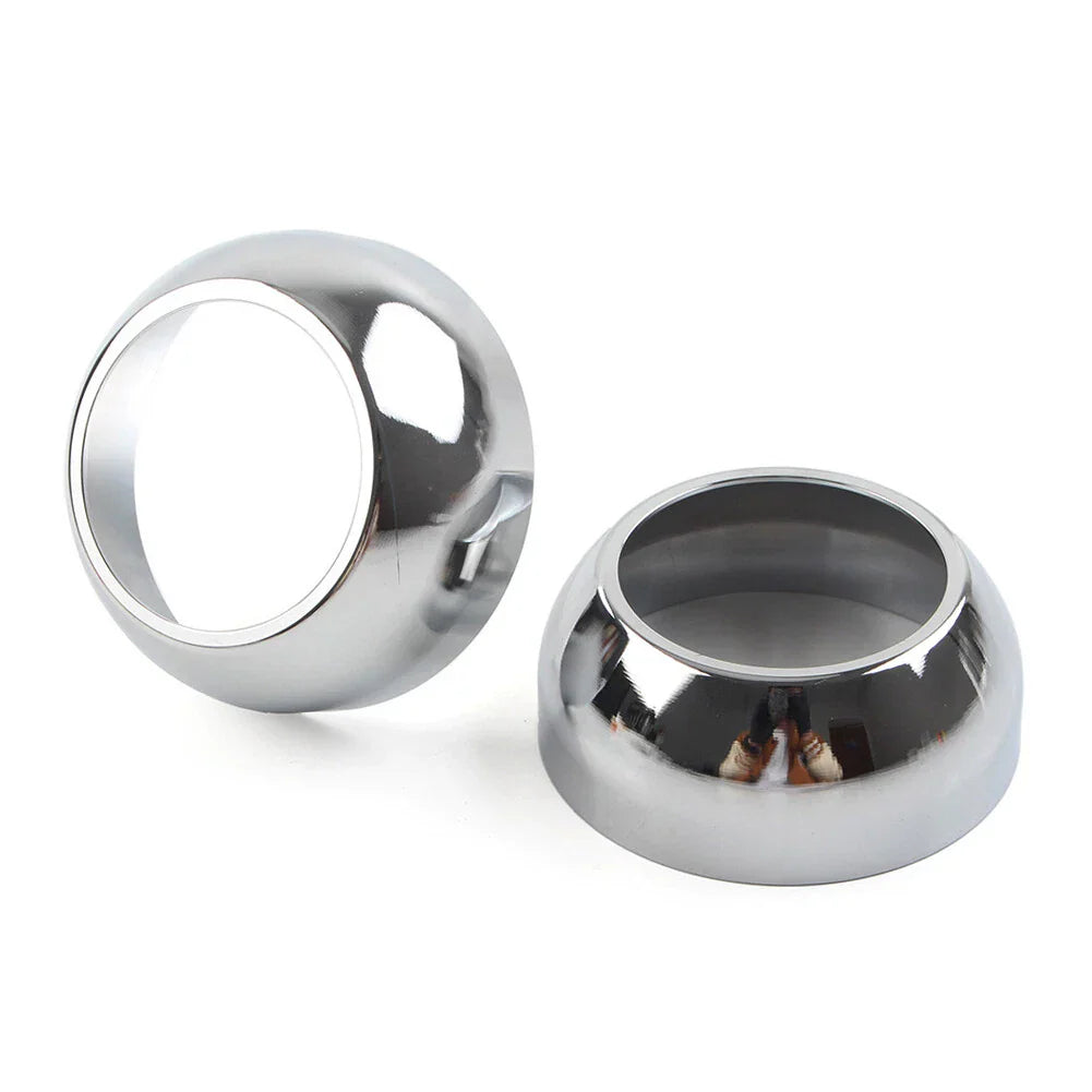 39mm Chrome Front Fork Boot Cap Covers for Harley Sportster Dyna FXR FXD