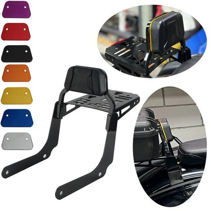 Passenger Backrests Luggage Rack Sissy Bar for Harley M8 Softail Slim (18-21)