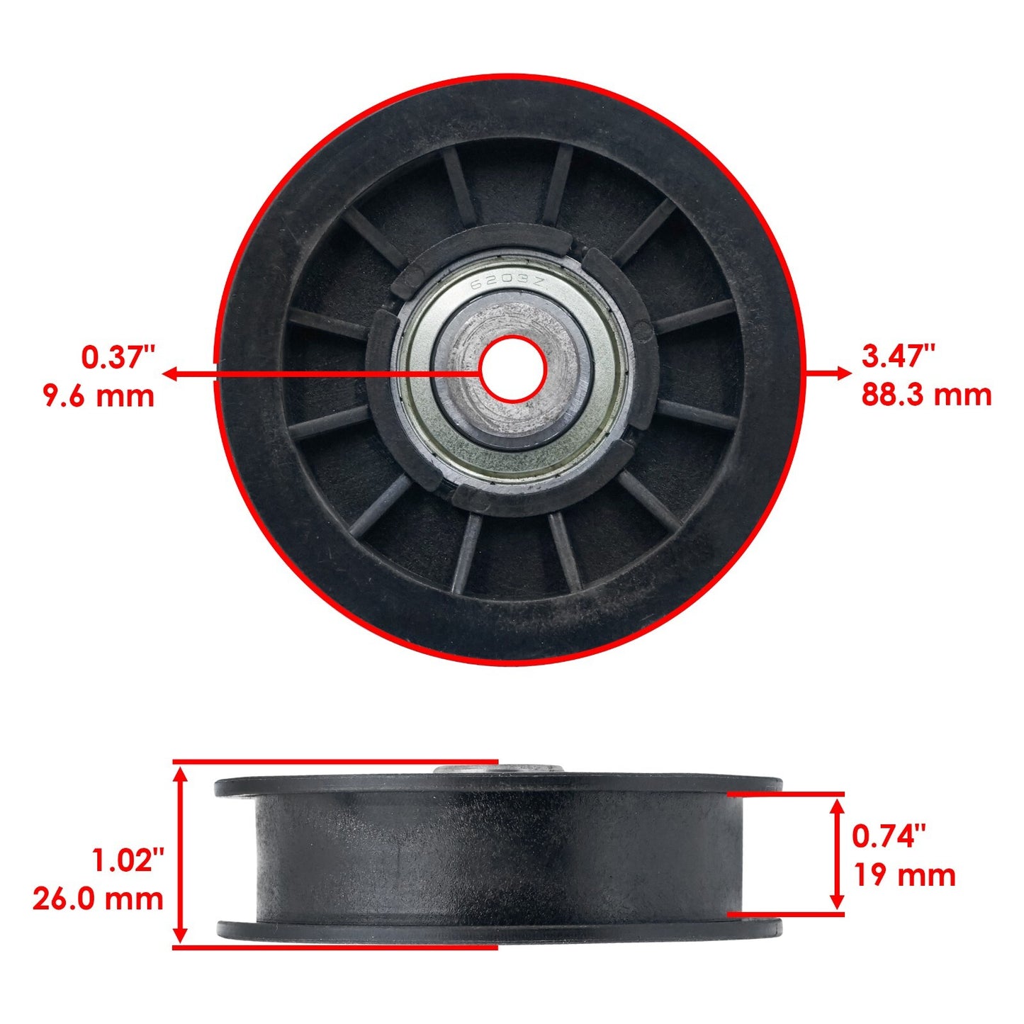 Caltric Transmission Pulley Replacement for Nissan Bluebird B130 (1976–1985)
