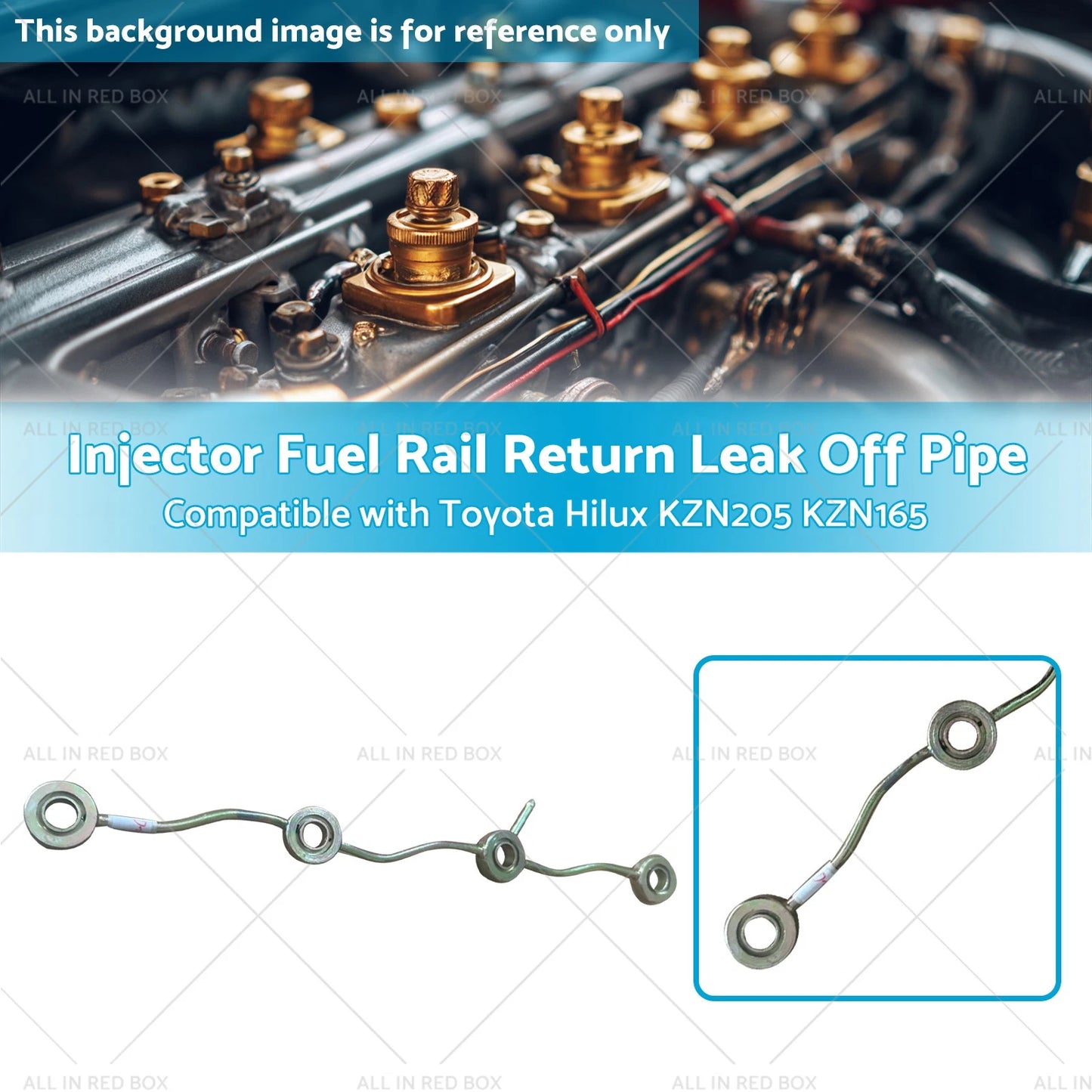 Fuel Injector Return Leak Off Pipe for Toyota Hilux KZN205 KZN165 (2005-2015)