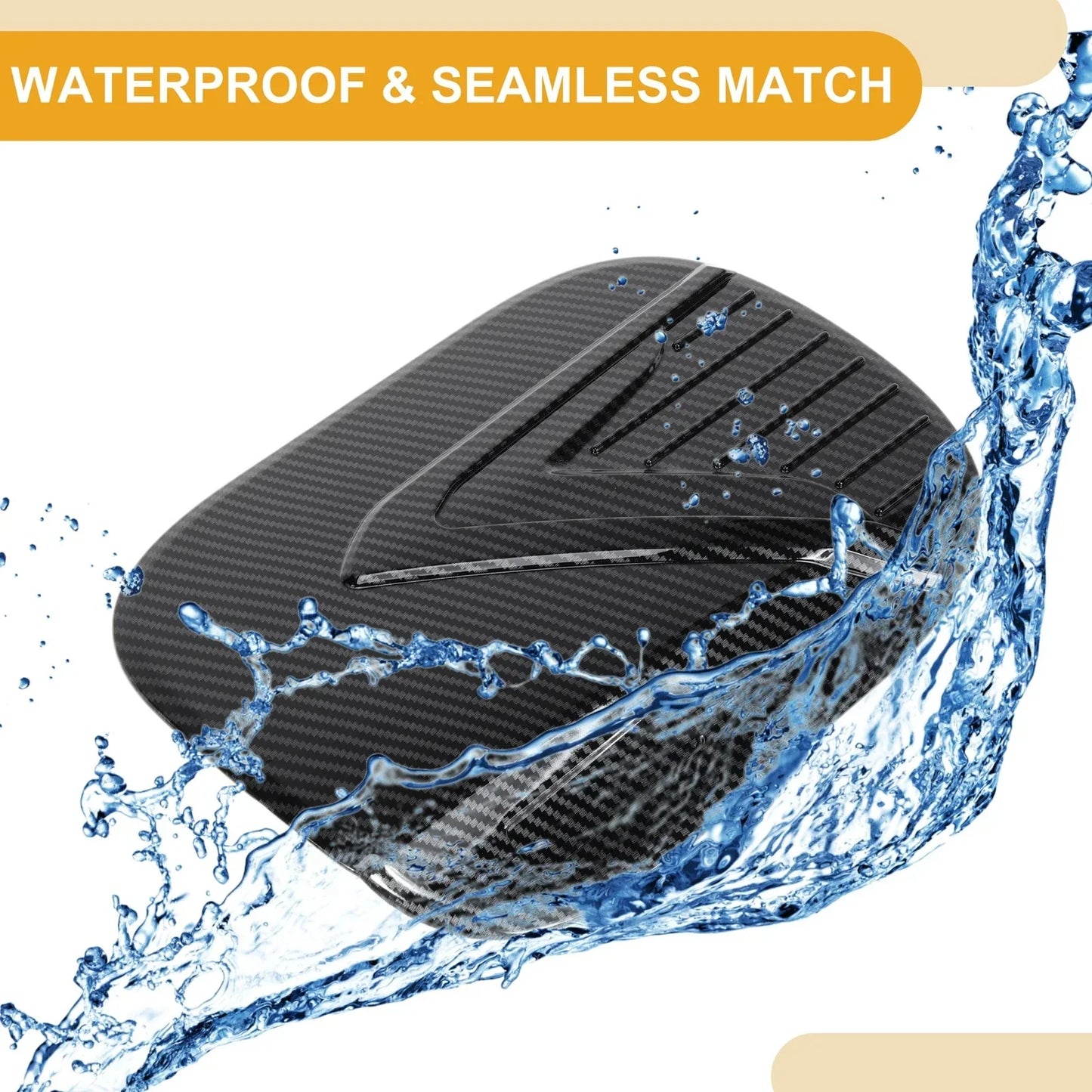 Fuel Tank Door Cap for Hyundai Palisade 2019-2025 Gas Tank Flap Carbon Fiber