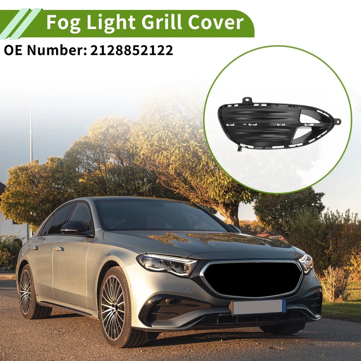 Front Left Fog Light Grill for Mercedes Benz E-Class (2010-2016)