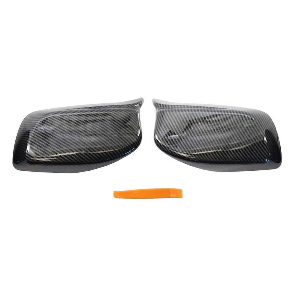 ABS M Style Side Mirror Cover Caps for BMW 5 6 Series (2003-2010)