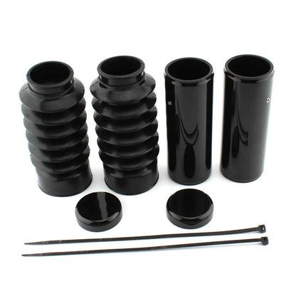 Black Full Fork Cover Kit for Harley Davidson Sportster X48 Forty-Eight (16-23)