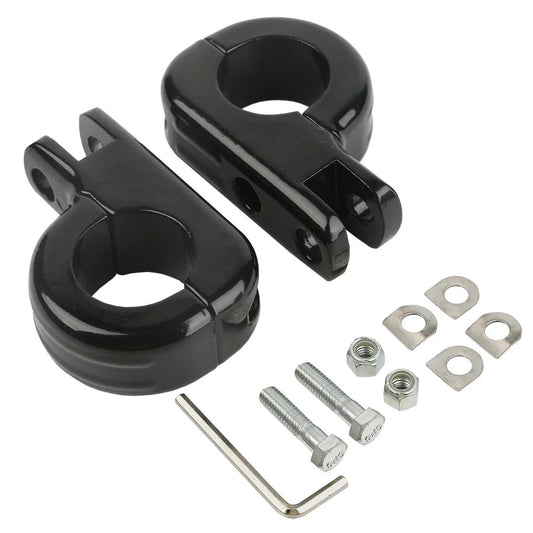 1 1/4" Foot Pegs for Harley Kawasaki Engine Guard Crash Bar