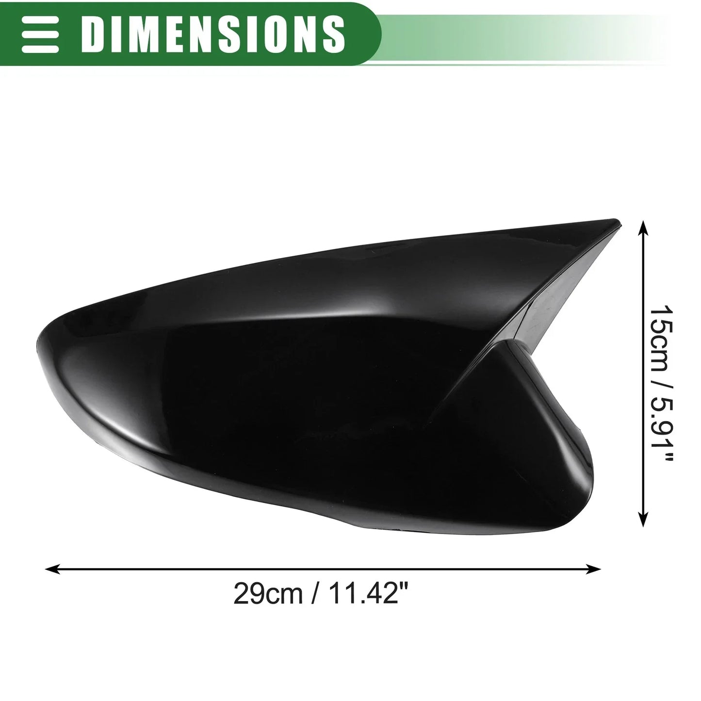 Rearview Mirror Cover Caps for Hyundai Veloster (2012-2017) Gloss Black