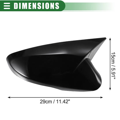 Rearview Mirror Cover Caps for Hyundai Veloster (2012-2017) Gloss Black