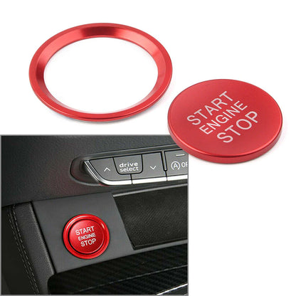 Engine Start Button Decorative Ring Cover for Audi A4L A5 A6L A7 A8