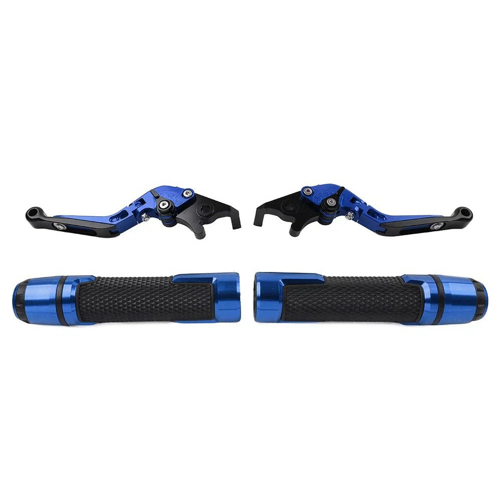 Folding Extendable Brake Clutch Levers & Handlebar Grips for Kawasaki Z1000