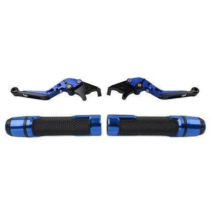 Folding Extendable Brake Clutch Levers & Handlebar Grips for Kawasaki Z1000