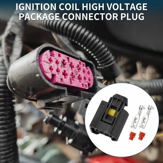 2 x Pin Ignition Coil High Voltage Connector Plug for Mercedes-Benz
