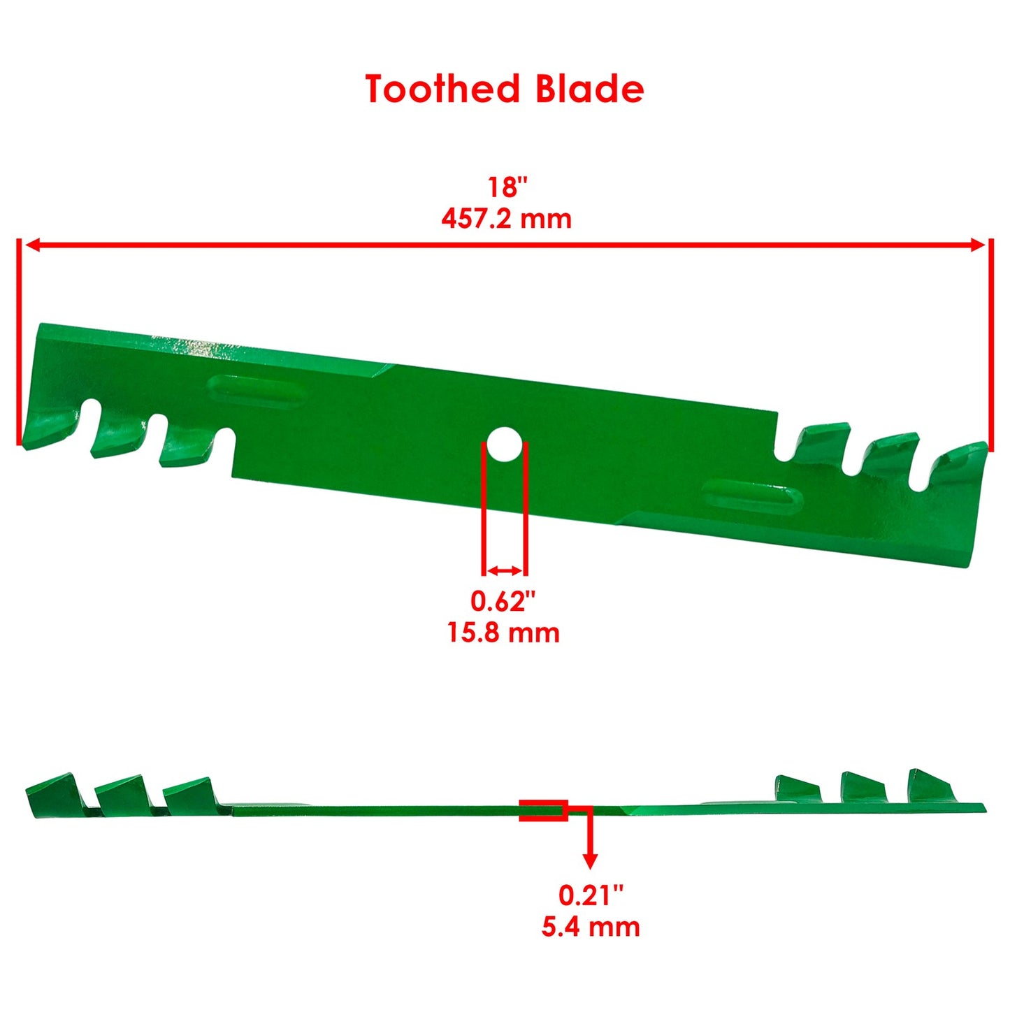 52 Inch Deck Streak Toothed Blade Replacement for Simplicity (2000–2025)