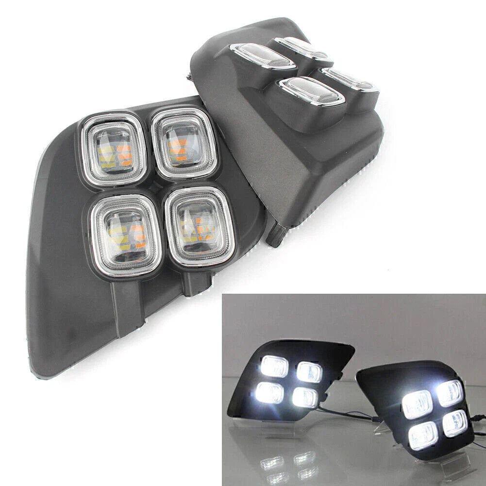 LED DRL Fog Lights for Toyota Hilux Vigo Revo (2015-2017)