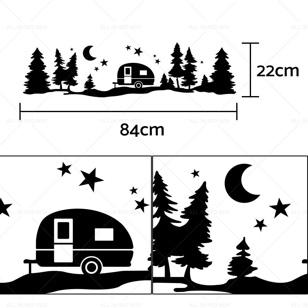 Vinyl Decal Sticker for Camper Van Motorhome Caravan Adventure