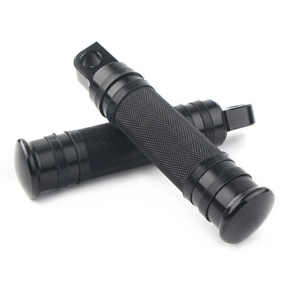 Aluminum Male Mount Footpeg Pegs for Harley Davidson  -  Black