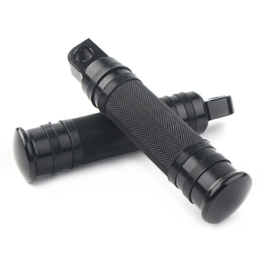 Aluminum Male Mount Footpeg Pegs for Harley Davidson  -  Black