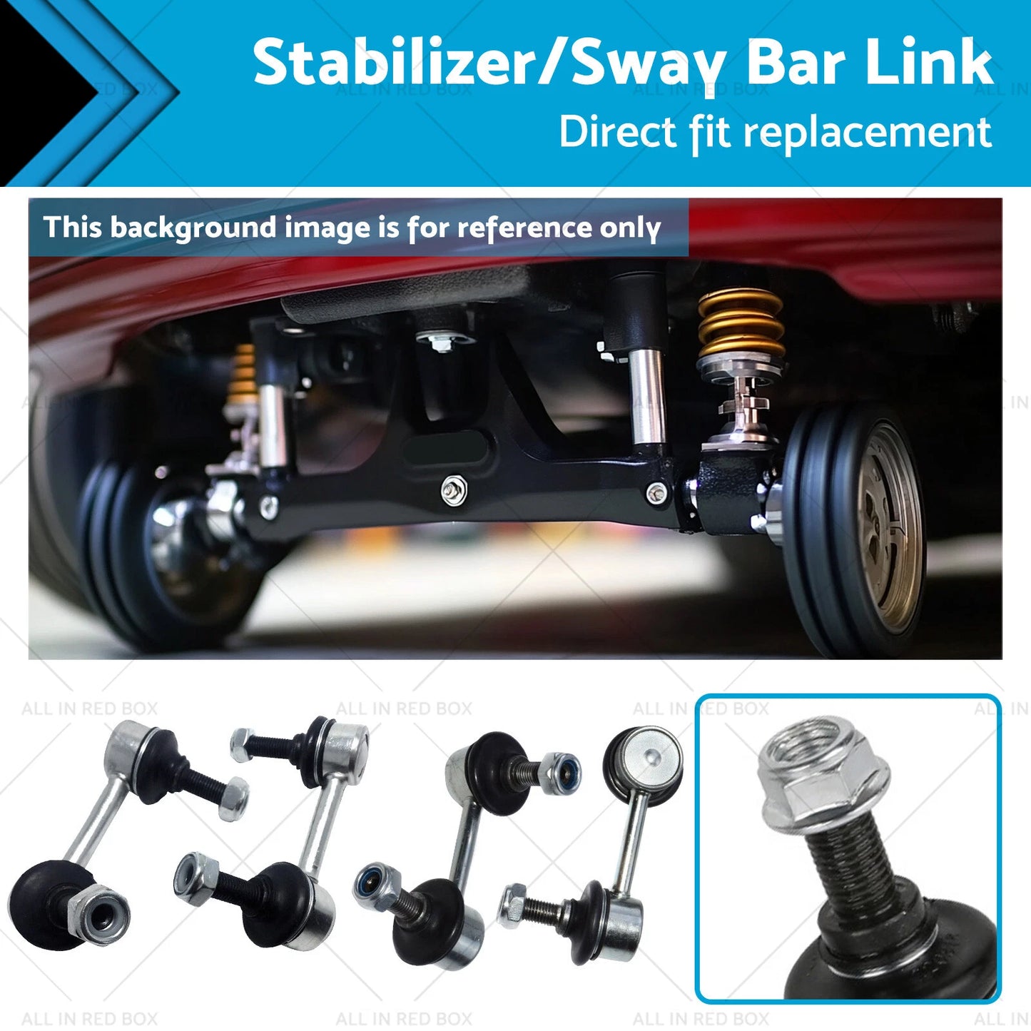 4 x Front & Rear Stabilizer Sway Bar Links for Honda Civic (2006-2012)