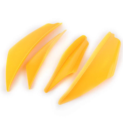 4pcs Front Bumper Canards Splitter Fins Spoiler for Universal Cars