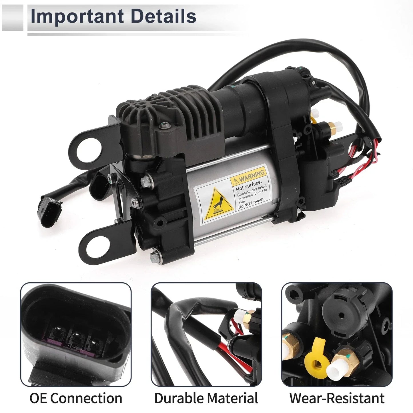 Air Suspension Compressor for Porsche Macan (2015-2018) 1 x Unit