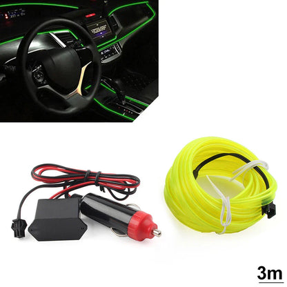 3 Meter LED Car Interior Atmosphere Wire Strip Light Lamp
