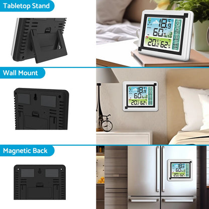 Wireless Weather Station Digital Thermometer & Humidity Monitor for Home