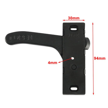 Right Hand RV Screen Door Latch Handle for Camper - Black Universal