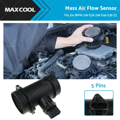 MAF Mass Air Flow Sensor for BMW 316i 318i E36 E46 E38 Z3 (1998-2002)