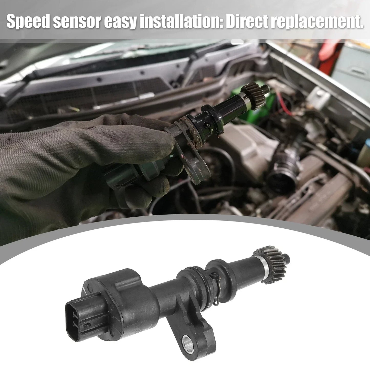 Transmission Speed Sensor for Honda Civic (2001-2005) 3 Pins Black 1 x Pcs