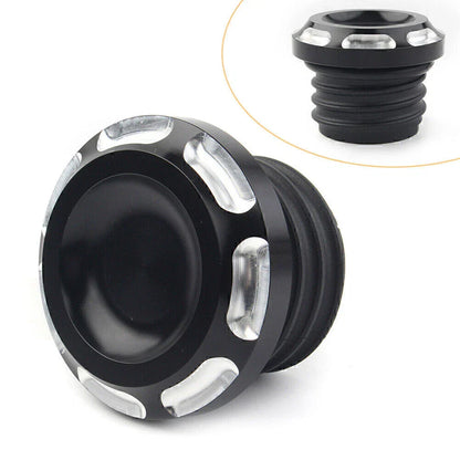 Black Fuel Gas Tank Oil Cap Cover for Harley FXS FXDF FXDL XL