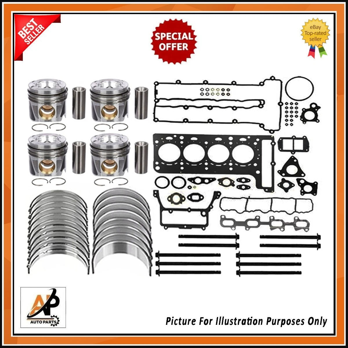 Engine Rebuild Kit New for Mercedes Benz 2.2 CDI OM651 (2010–2018)
