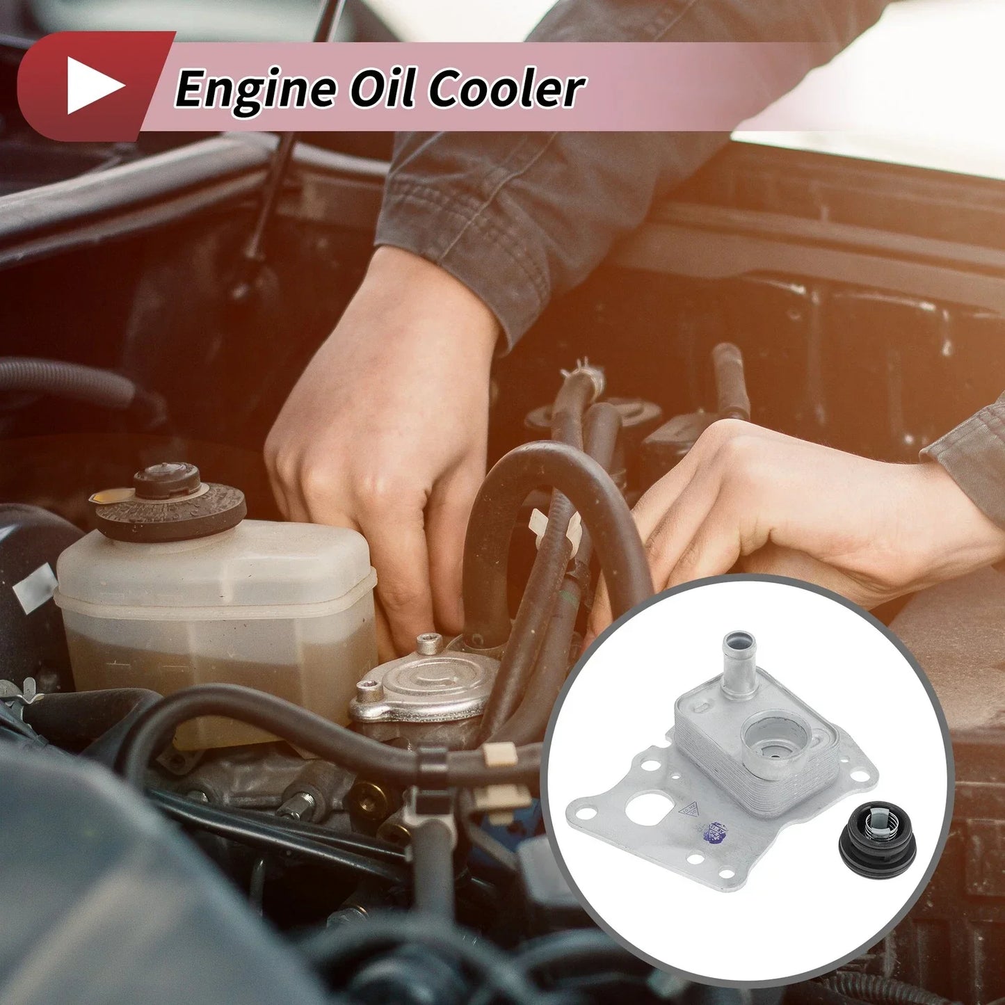 Engine Oil Cooler for Mercedes-Benz C250 (2012-2015) 1 x Trans Cooler