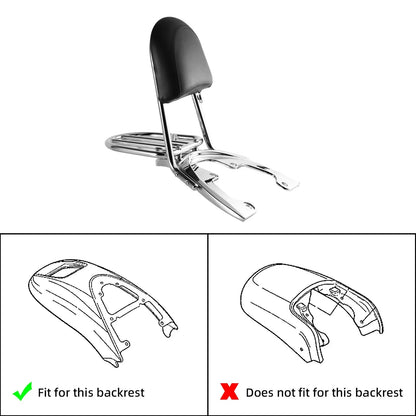 Sissy Bar Backrest Luggage Rack Baseplate for Harley V-Rod Night Rod (2007-11)