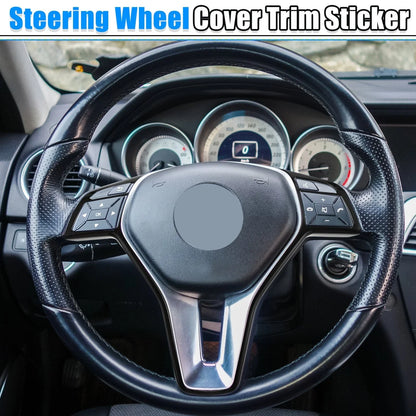Black Steering Wheel Covers for Mercedes Benz A B C (2012-2023)
