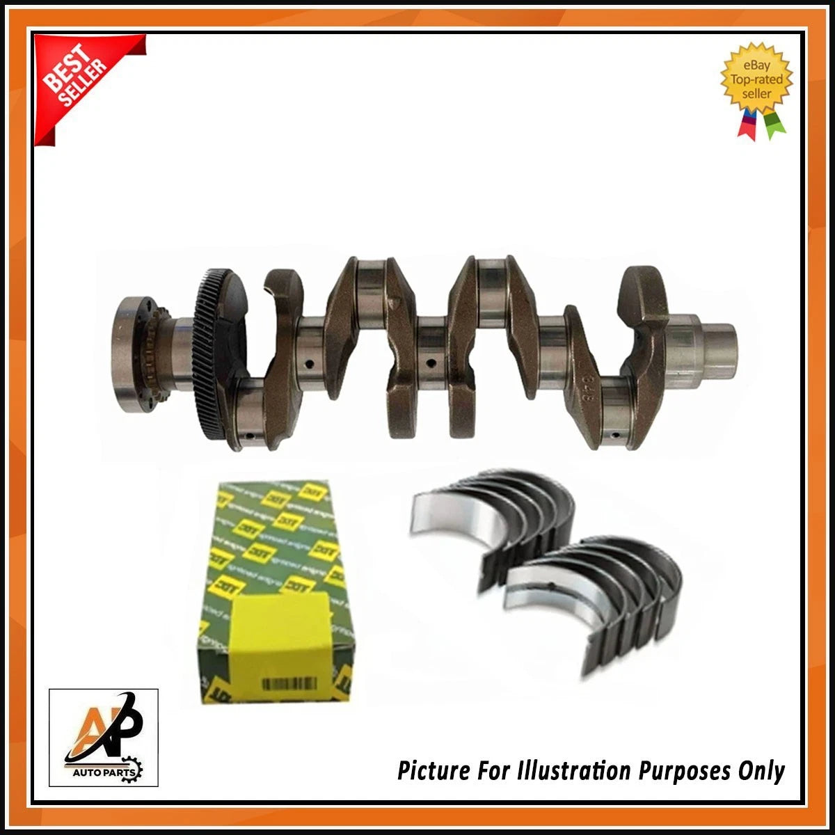 Crankshaft with Bearings Replacement for Jaguar Land Rover 2.0D 204DTA (2012–)