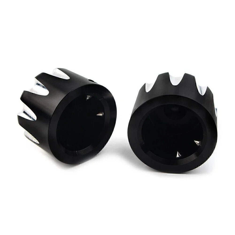 CNC Cut Front Axle Cap Nut Cover for Harley Electra Glide & Sportster (All)
