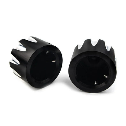 CNC Cut Front Axle Cap Nut Cover for Harley Electra Glide & Sportster (All)
