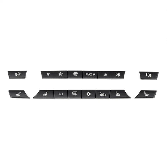 14Pcs A/C Switch Button Caps for BMW 5/6/7 Series (2010-2017)