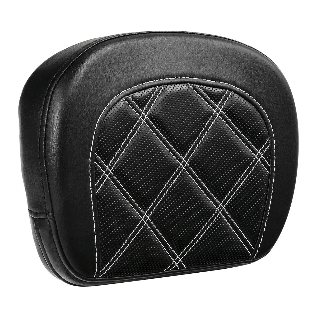 Black Passenger Sissy Bar Backrest Pad for Harley Touring Electra Glide (2014-2023)