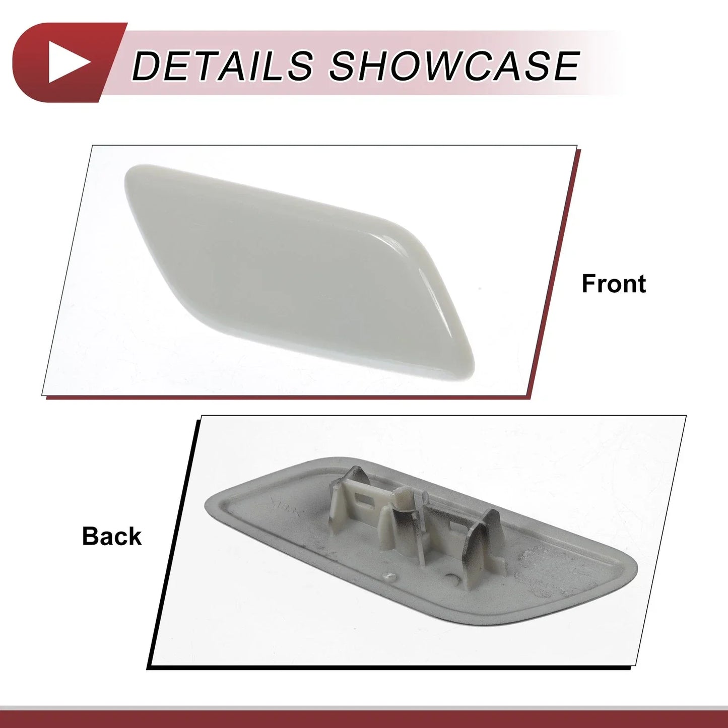 Front Right Washer Nozzle Cover for Lexus LX570 (2013-2015) Unpainted 1 x