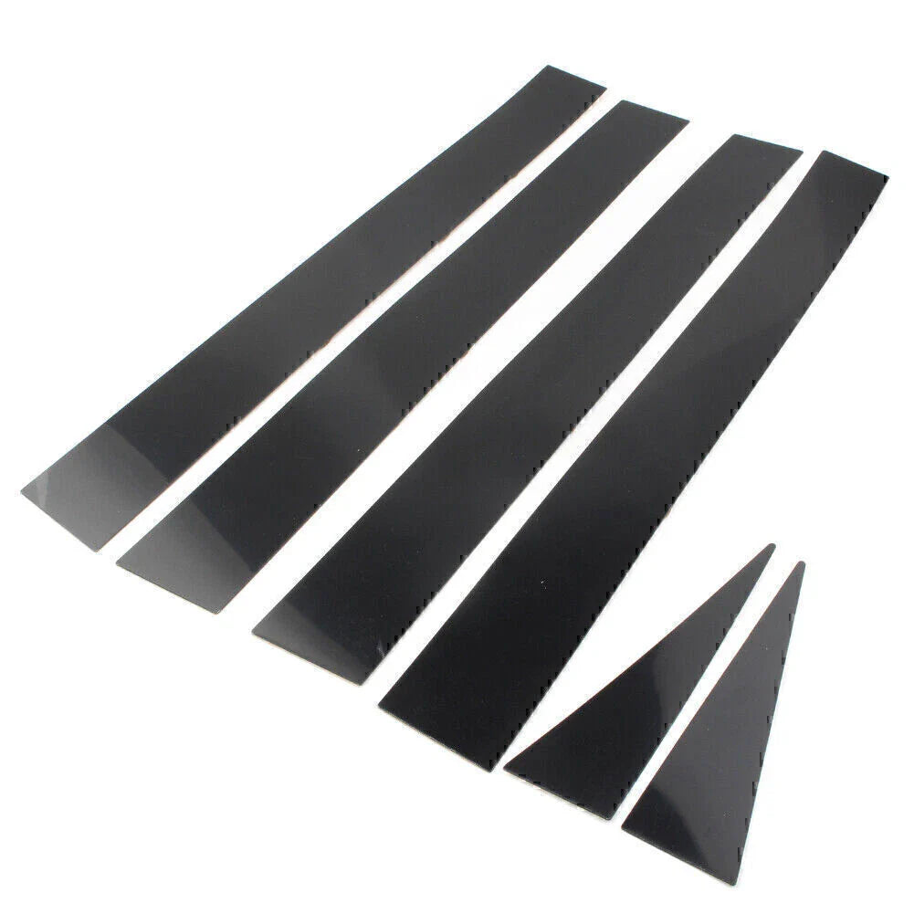 6 x Car Pillar Post Door Trim Black Covers for Toyota Sienna (2004-2010)