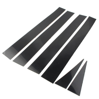 6 x Car Pillar Post Door Trim Black Covers for Toyota Sienna (2004-2010)