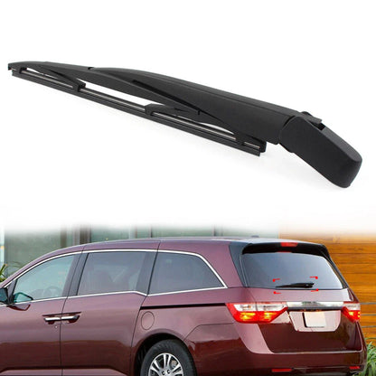 Black Rear Windshield Wiper Arm Blade Set for Honda Odyssey (2011-2017)