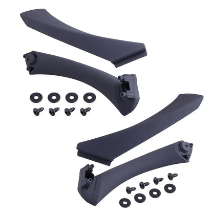 Black Rear Interior Door Trim Handle & Pull Cover for BMW E90 328i (2007-2013)