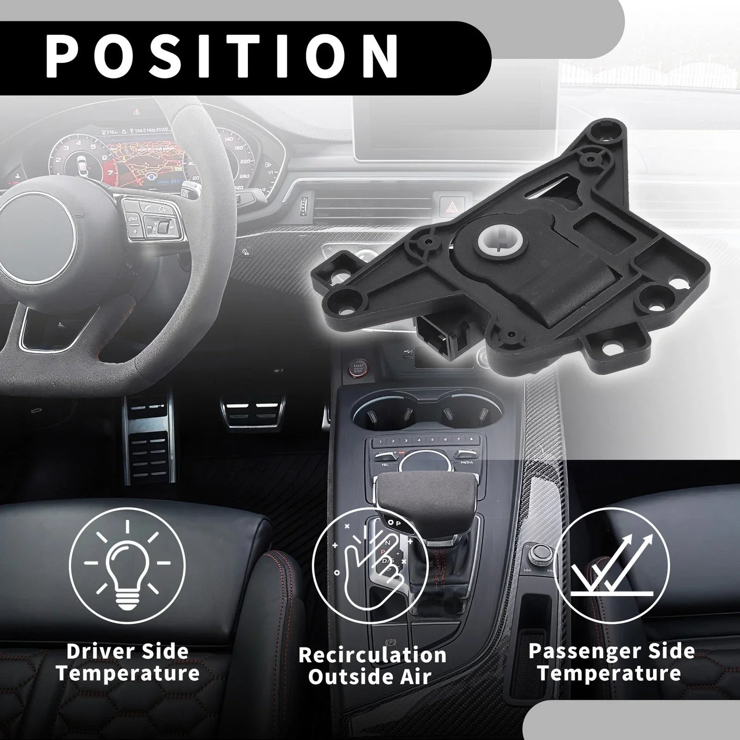 HVAC Heater Blend Door Control Actuator for Hyundai Elantra (2009-2010)
