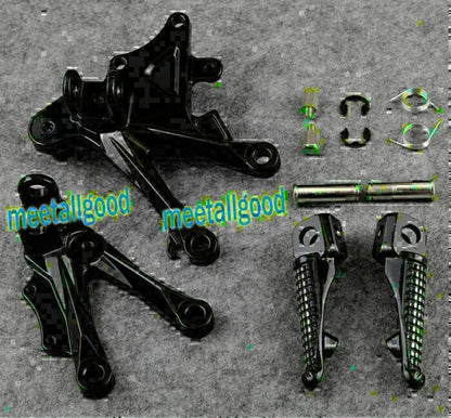 Front Footpegs L&R Brackets for KAWASAKI Ninja ZX10R (2006-2010)